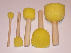 Pędzelki gąbkowe (5 szt)  -  Sponge Brush set