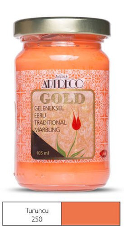 Profesjonalna Farba Ebru 105ml (pomarańczowa - orange)